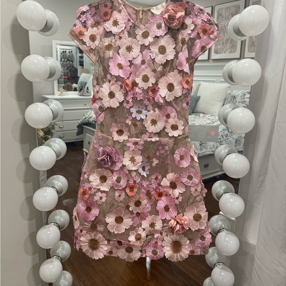 Bronx and Banco Jasmine Floral embroidery minidress - Picture 2 of 11